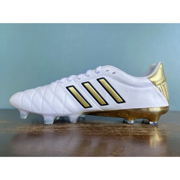 Adidas 11PRO FG TK Toni Kroos White/Gold Soccer Cleats Men's Size 10.5 JH6410 - Picture 3 of 14